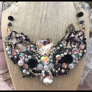 Mermaid bib necklace